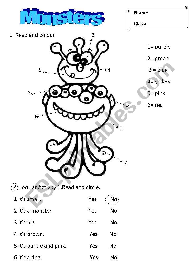 body parts worksheet