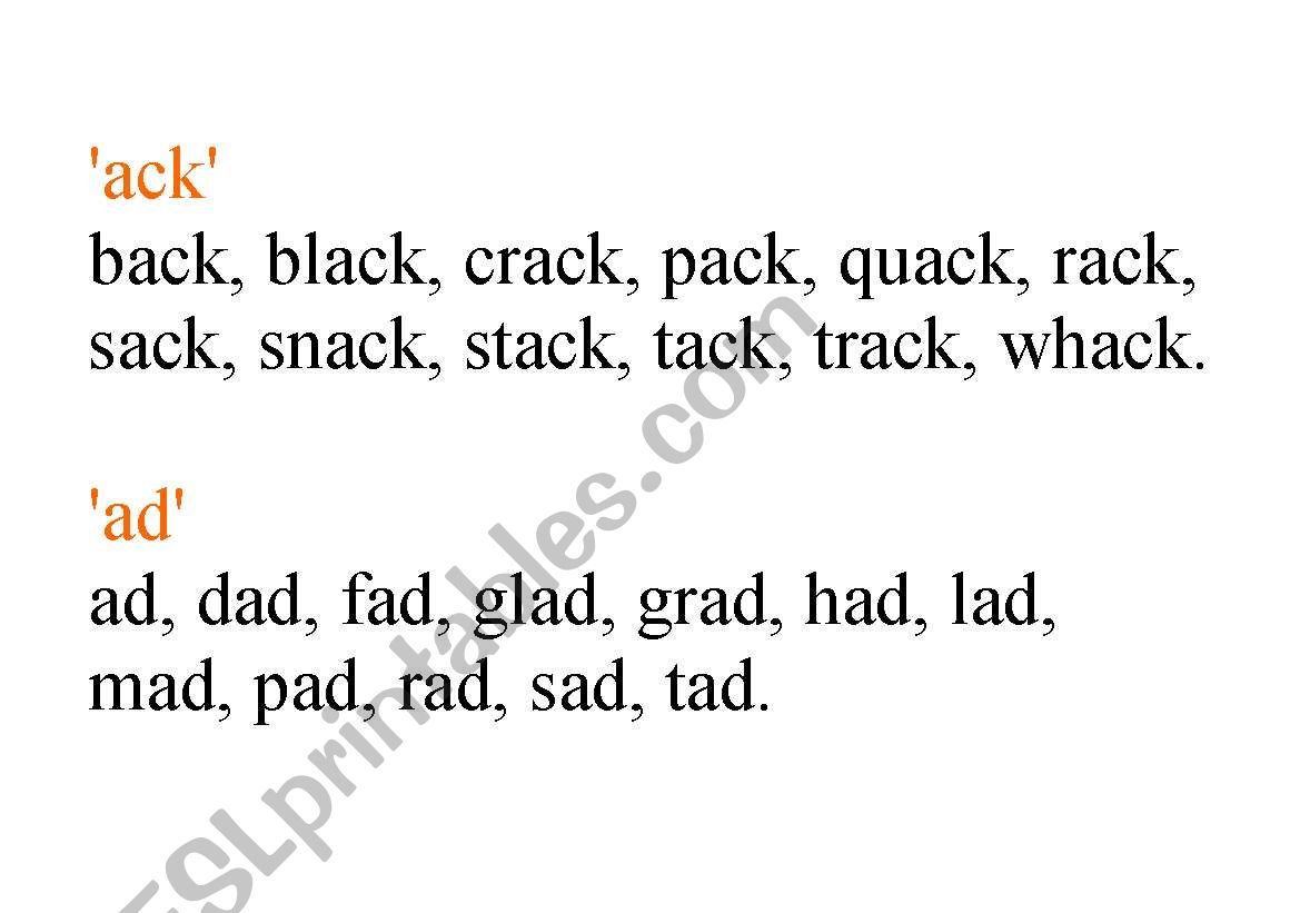 reading worksheet