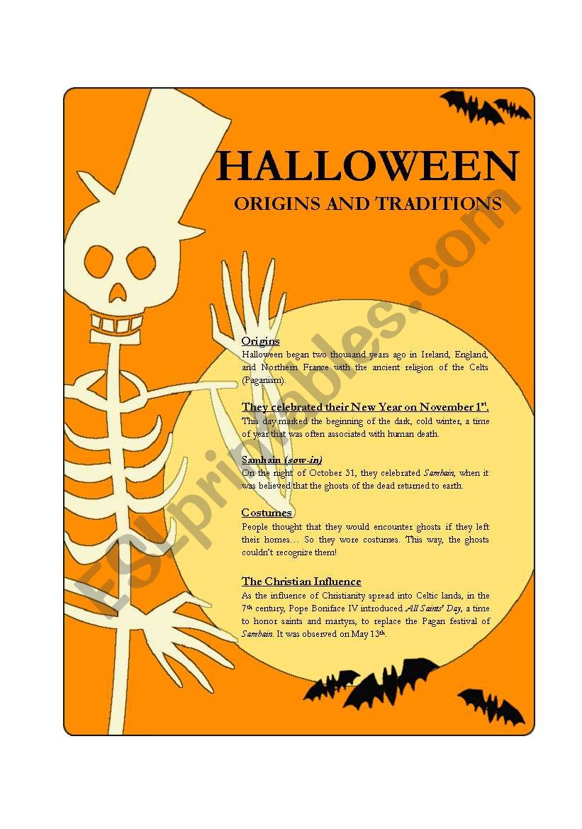 Halloween worksheet