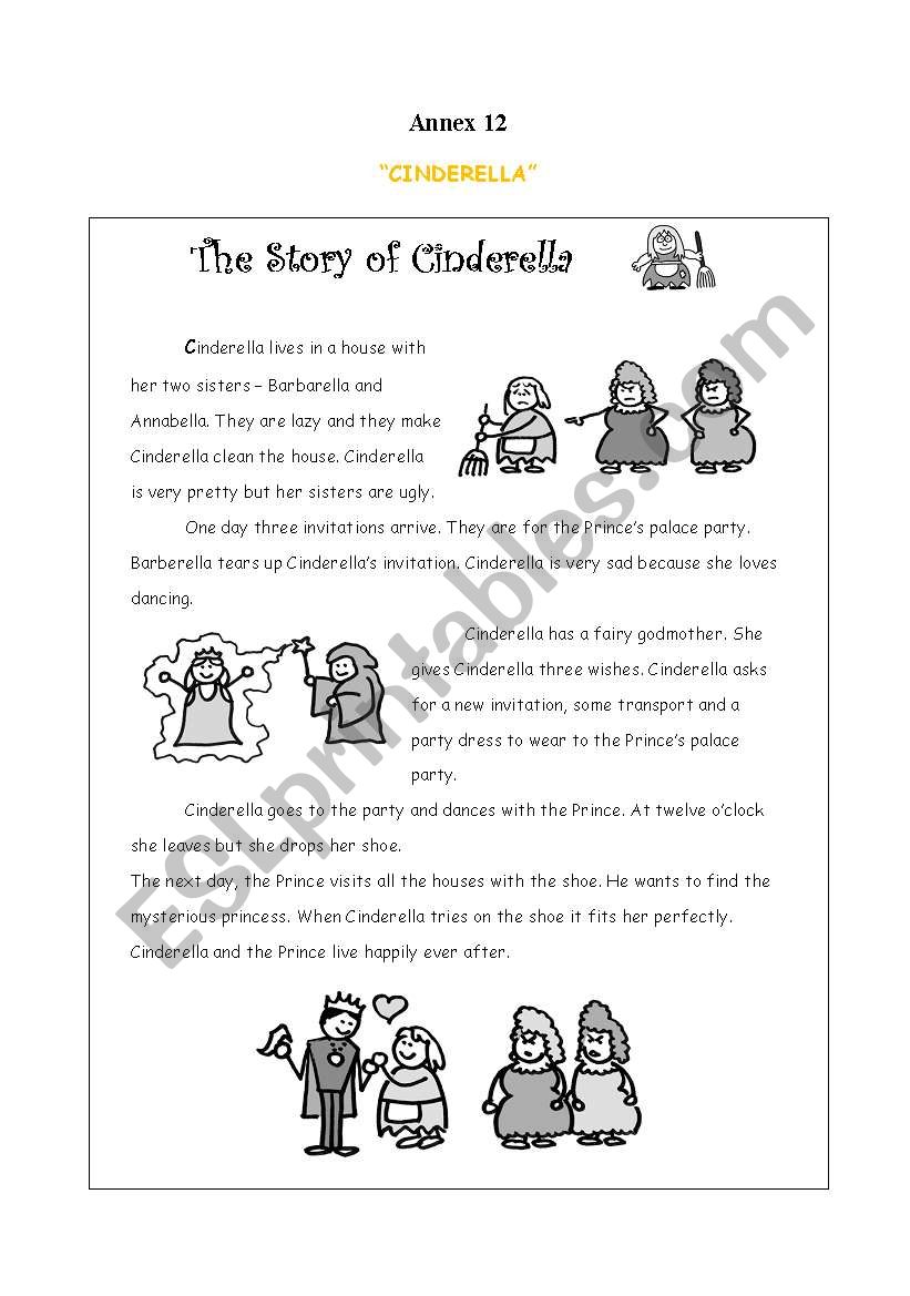 Cinderella worksheet