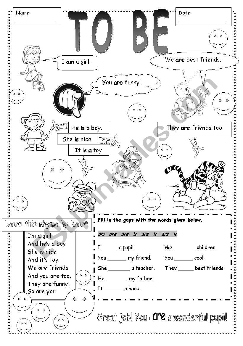 to be for beginners worksheet
