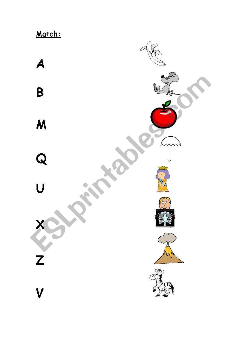 Alphabet worksheet