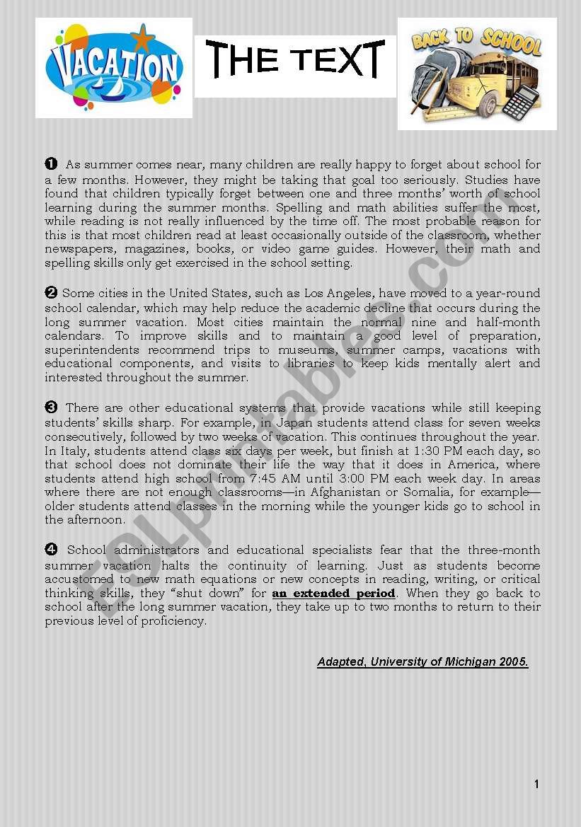 FULL TERM ENGLISH PAPER NÂ°1 FOR 4th FORM C.CORE TUNISIAN CURRICULUM December 2010