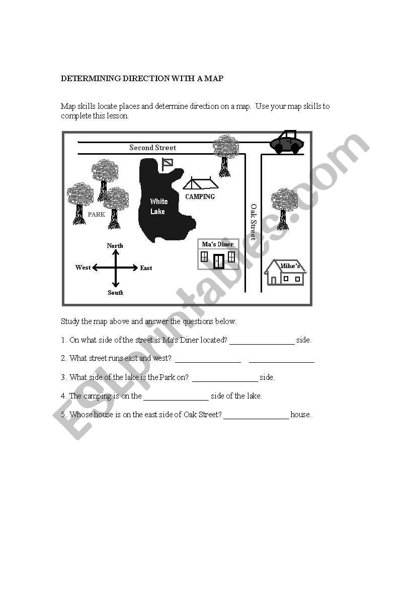 direction worksheet