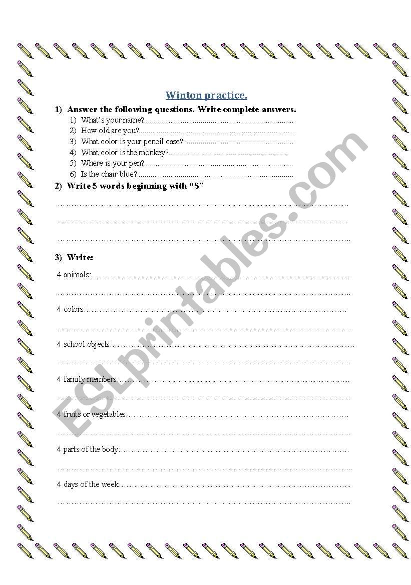 Grammar and vocabulary practice II (3 pages)