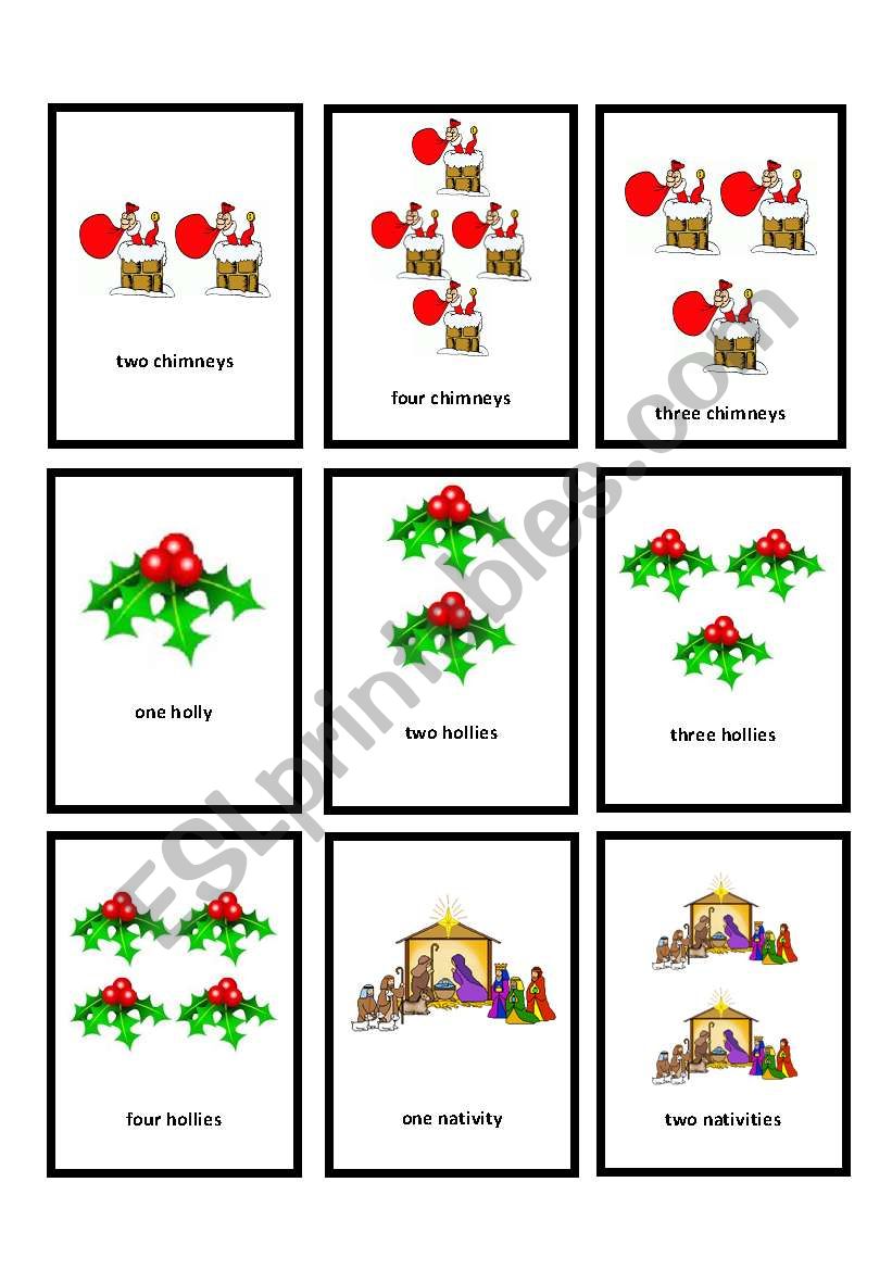 Christmas go_fish_8 worksheet