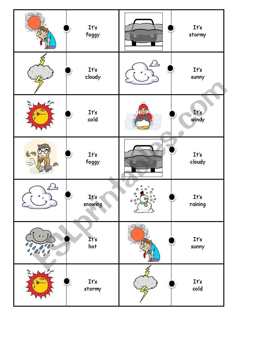 Weather Domino Part 2 worksheet