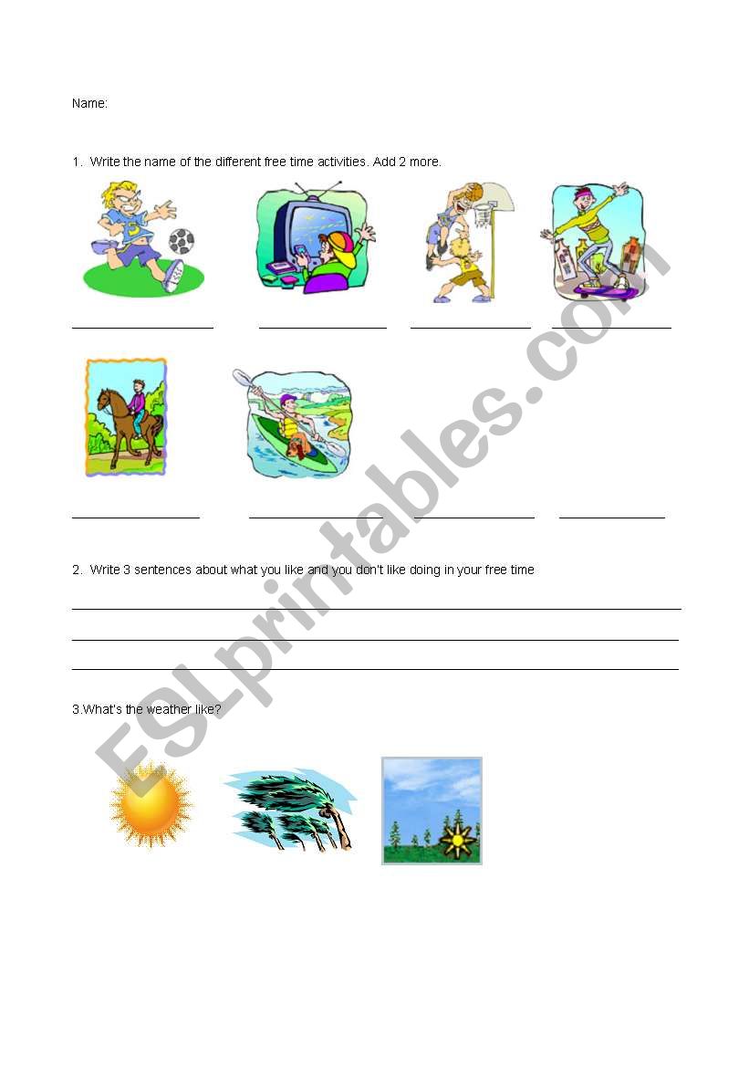 Physical descriptions test worksheet