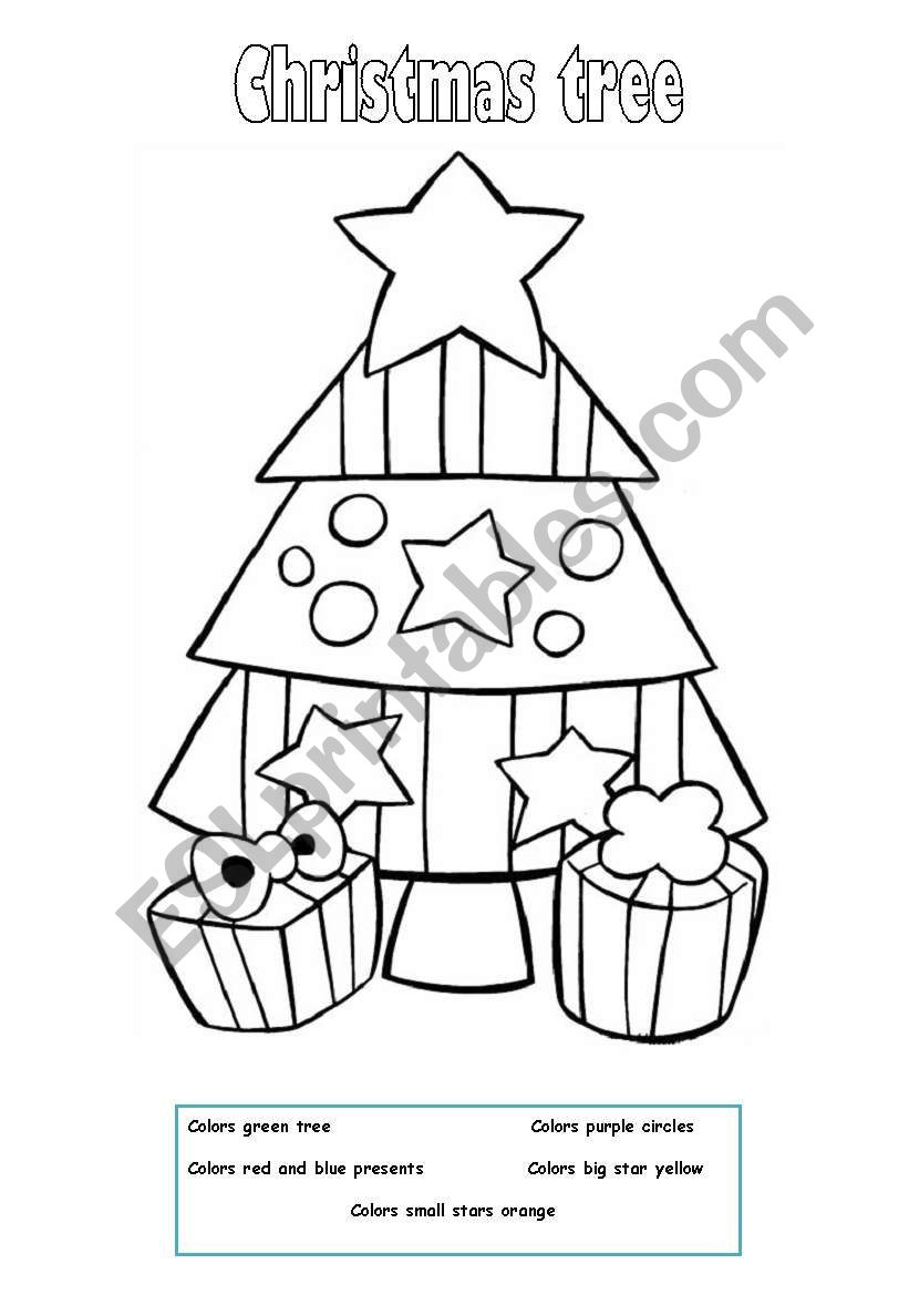 christmas tree worksheet