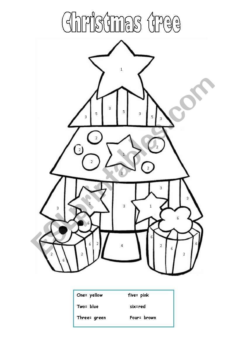 christmas tree worksheet