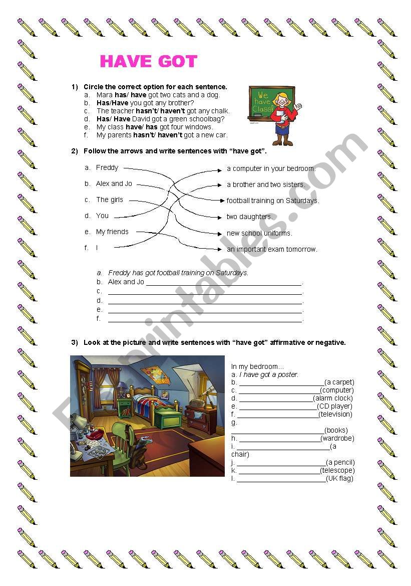 Have got  worksheet