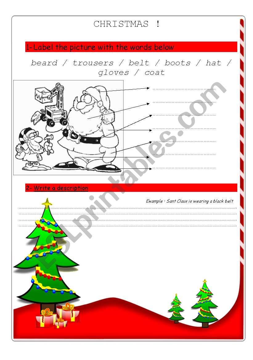 Santa shop claus description
