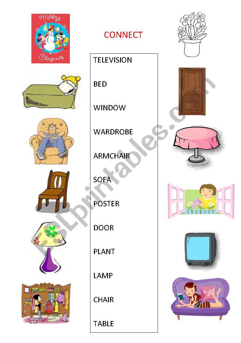 FURNITURE worksheet