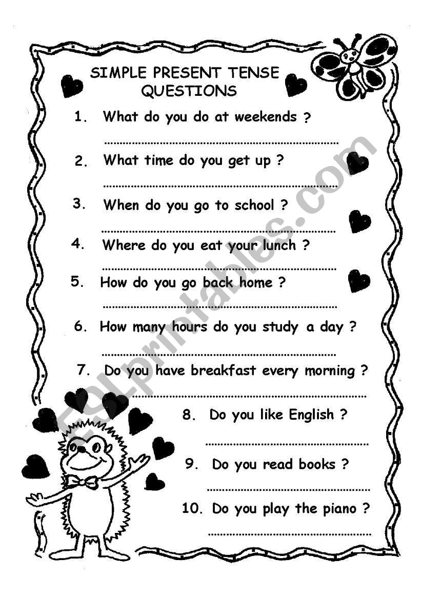 Present Simple Past Simple Quiz