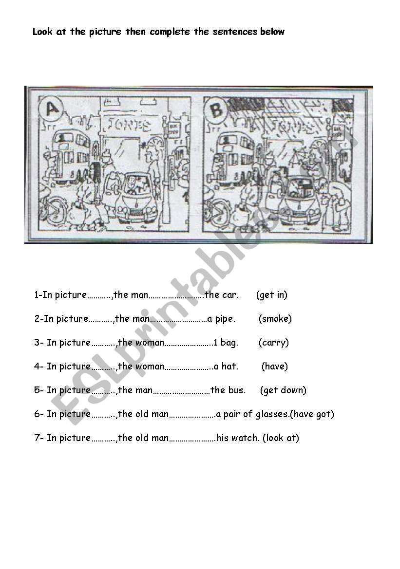 spot the difference worksheet