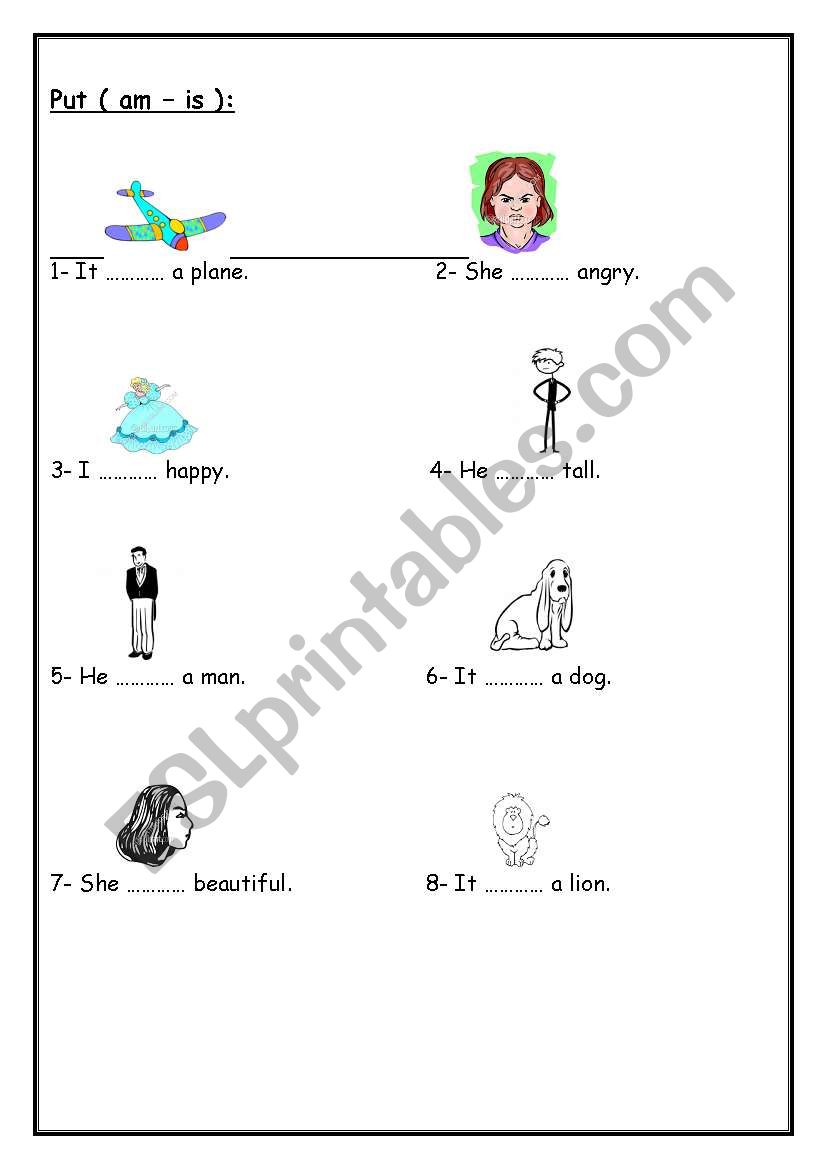 am-is worksheet