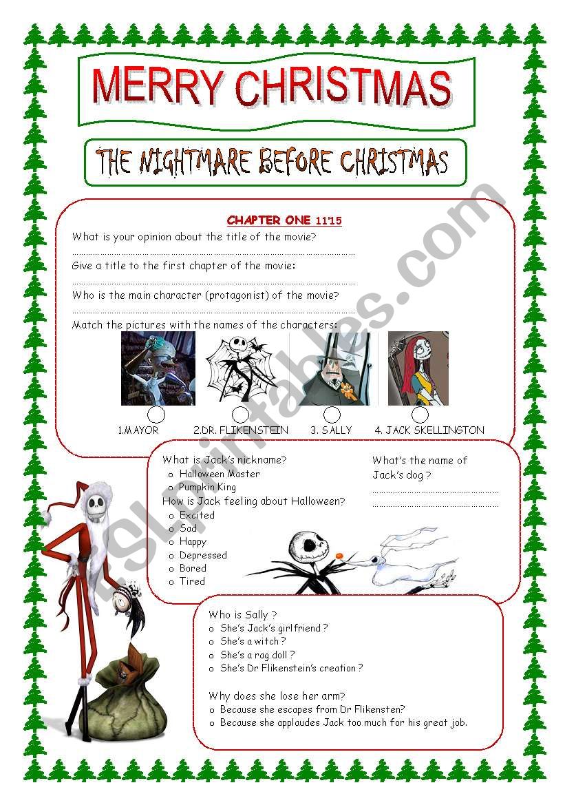 The Nightmare before christmas (