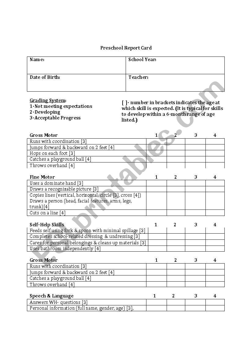 pk worksheet