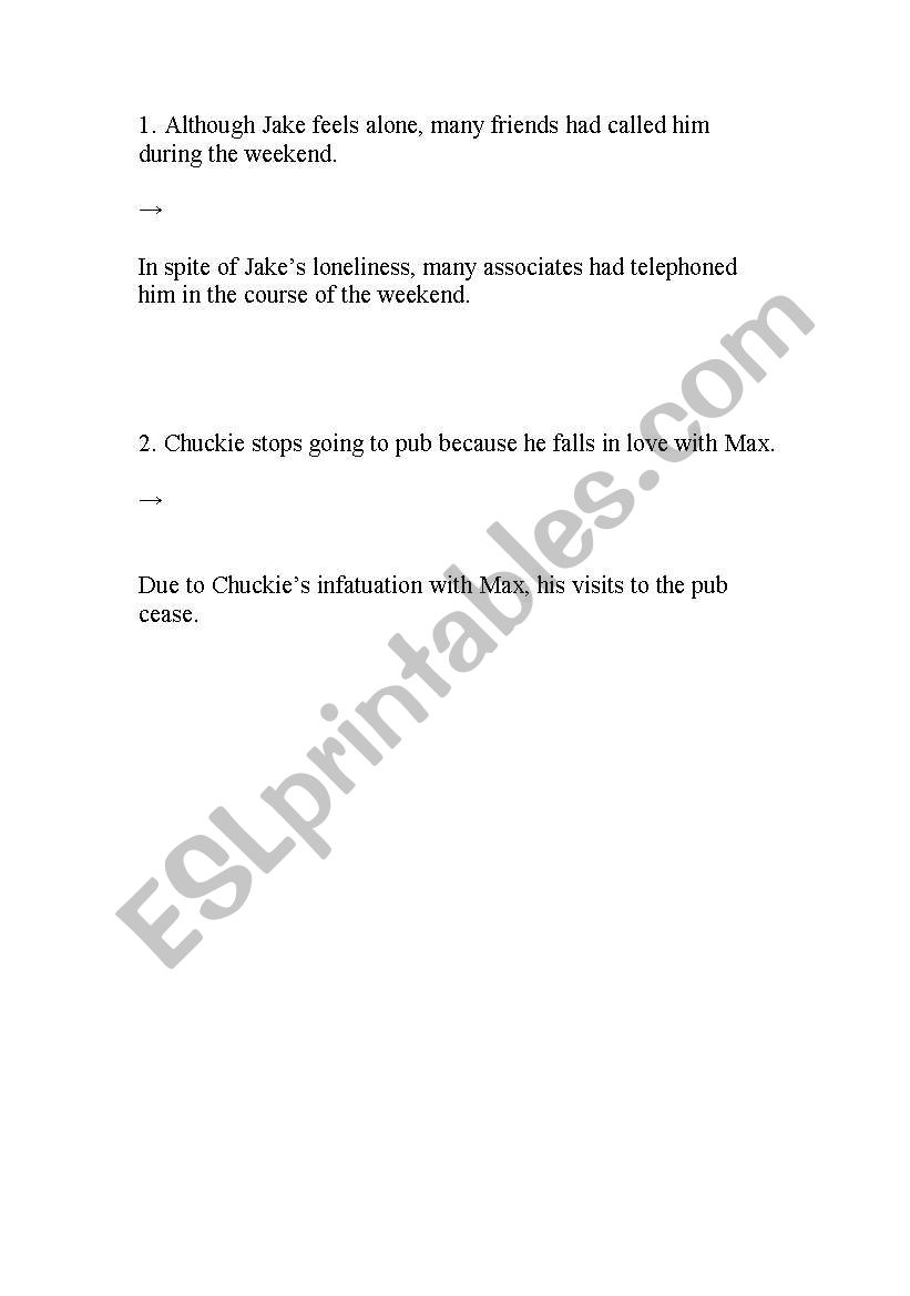 Formal to informal English worksheet