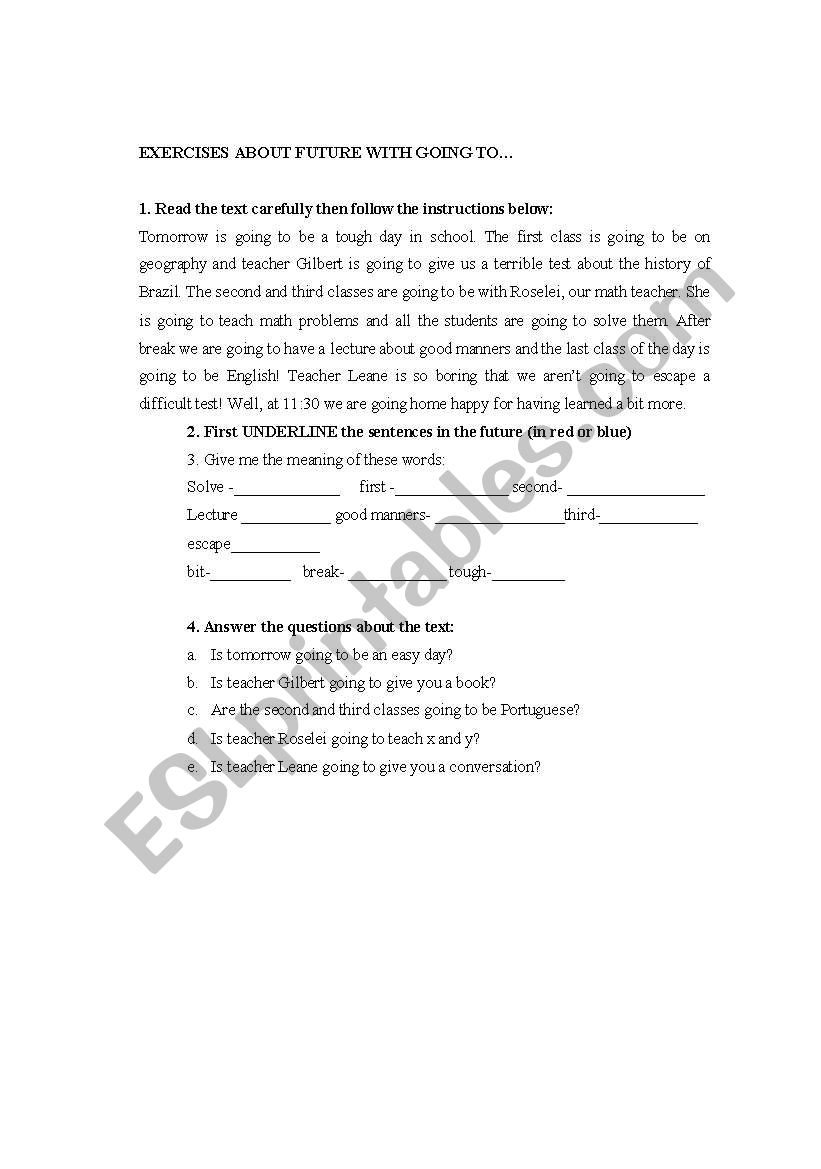 This exercise is about 