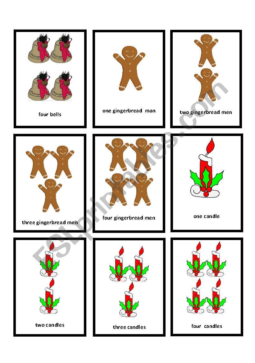 Christmas go_fish 10 worksheet