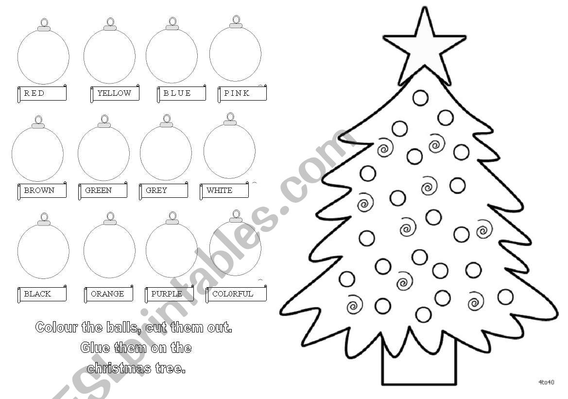 christmas craft worksheet