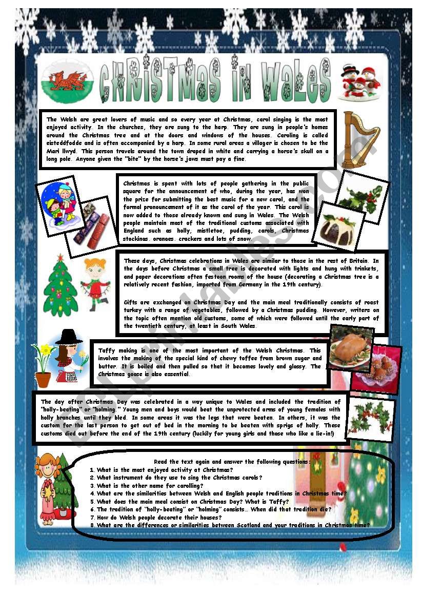 Christmas Around The World Printables