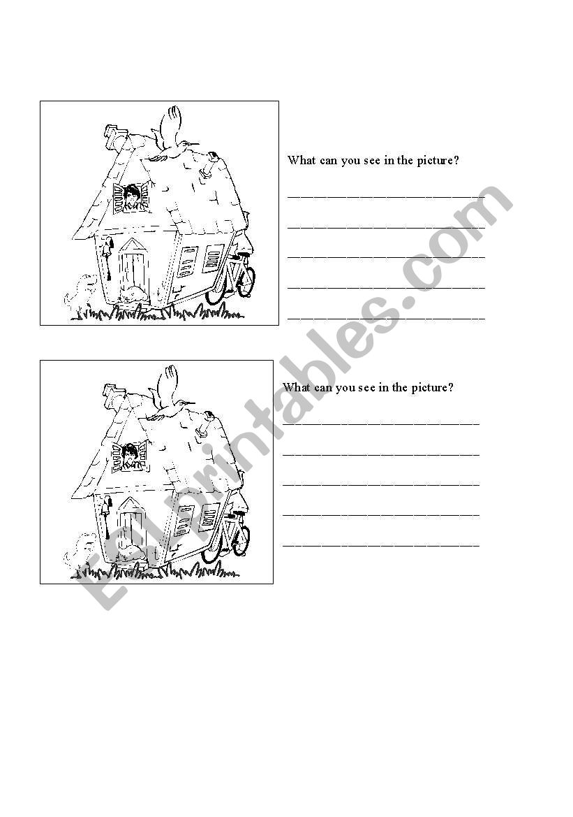 making sentences about can worksheet