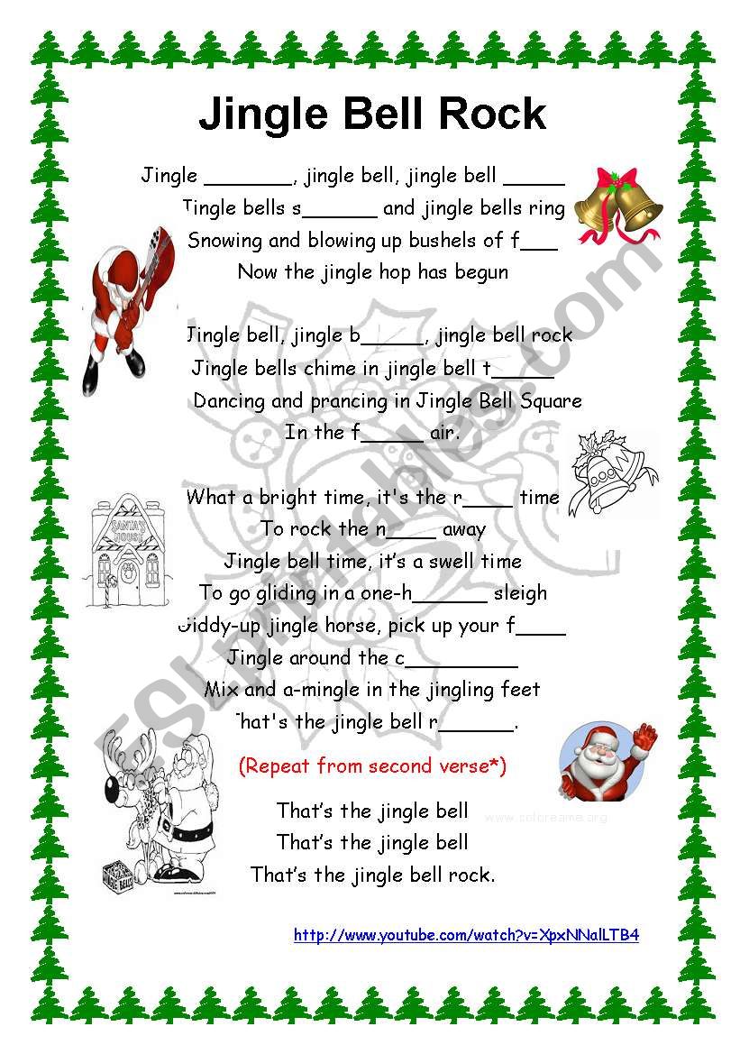 Jingle bell song- Lyrics + youtube link