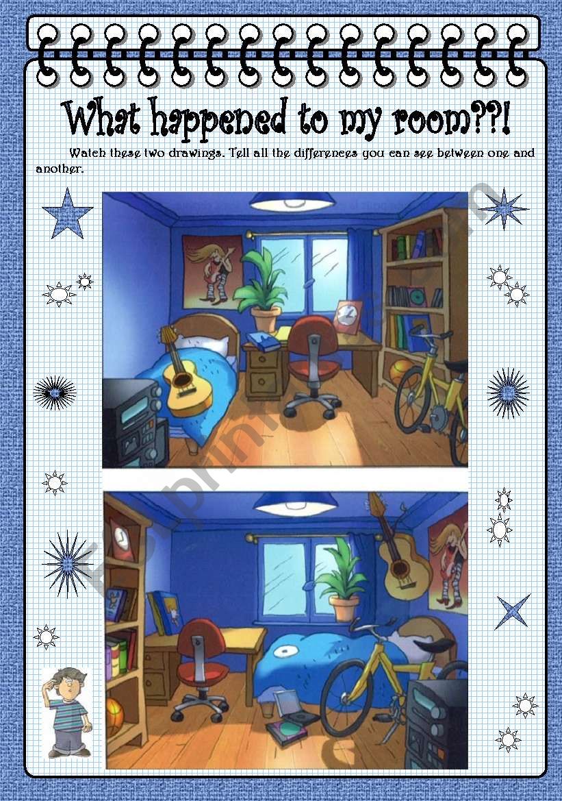 What happened to my room??! worksheet
