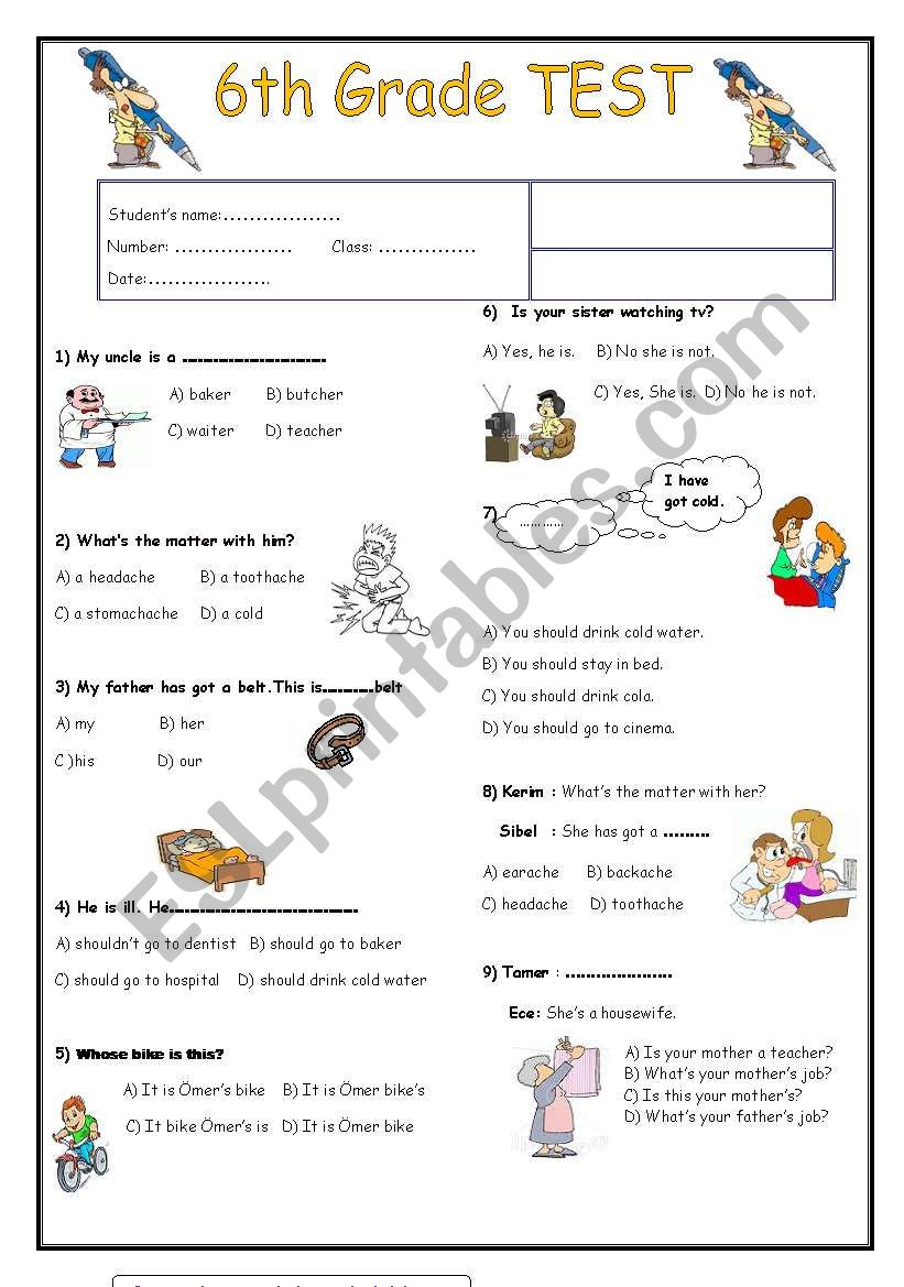 GENERAL REVISION worksheet