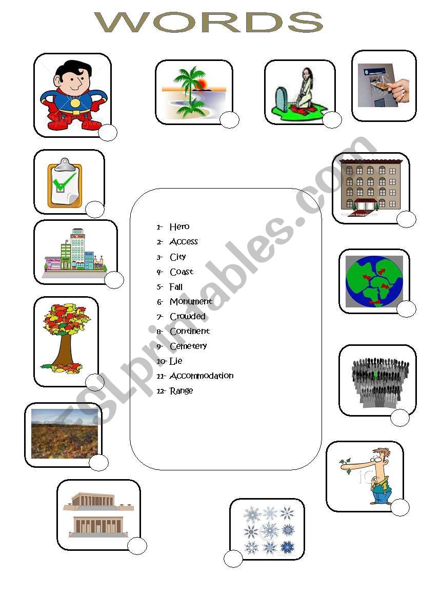 words worksheet