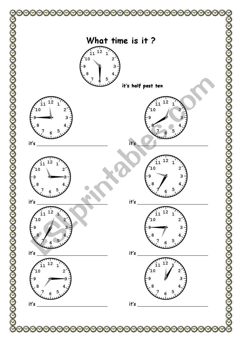 What time is it? upper elementary / intermediate