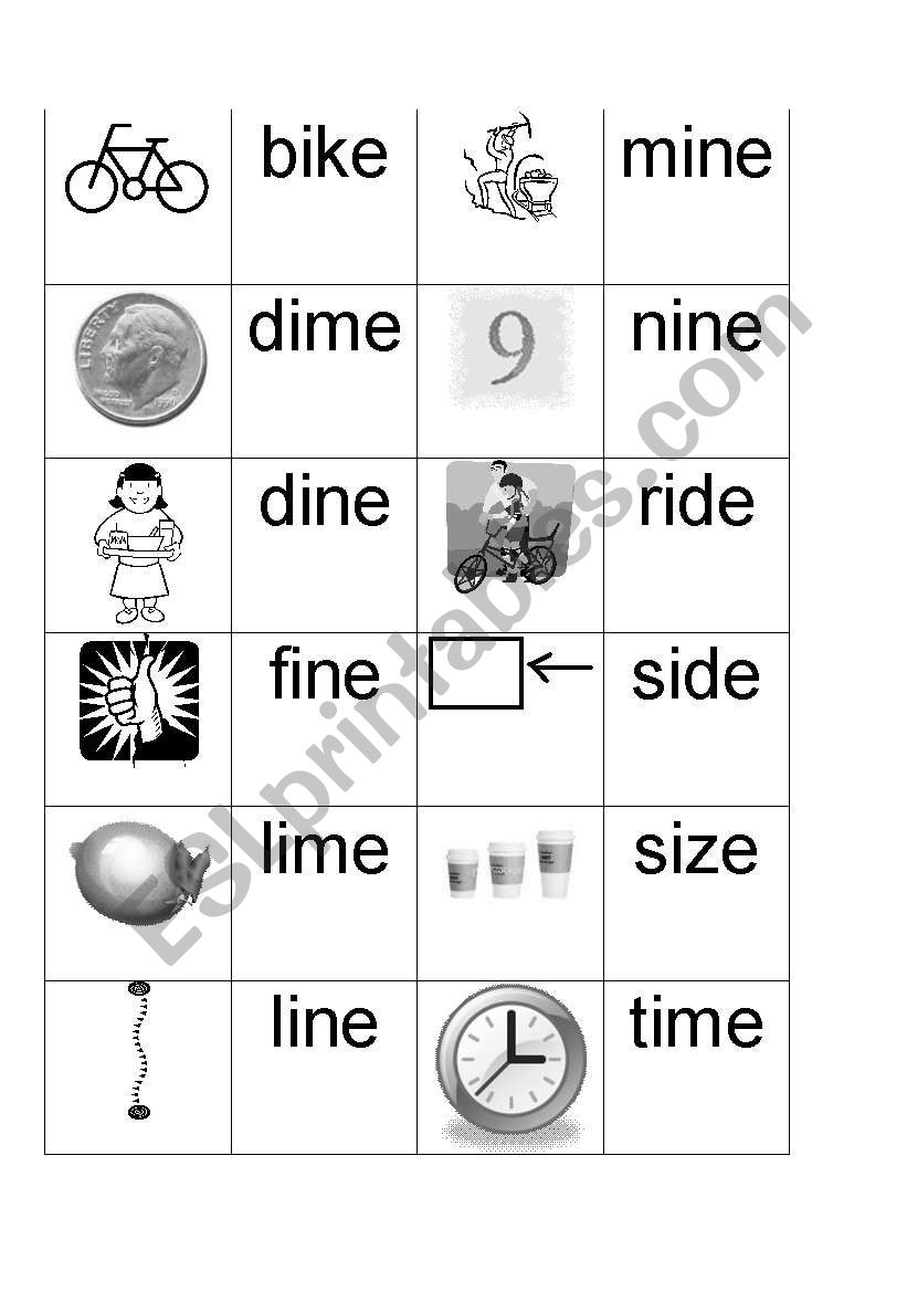 Long i sound worksheet