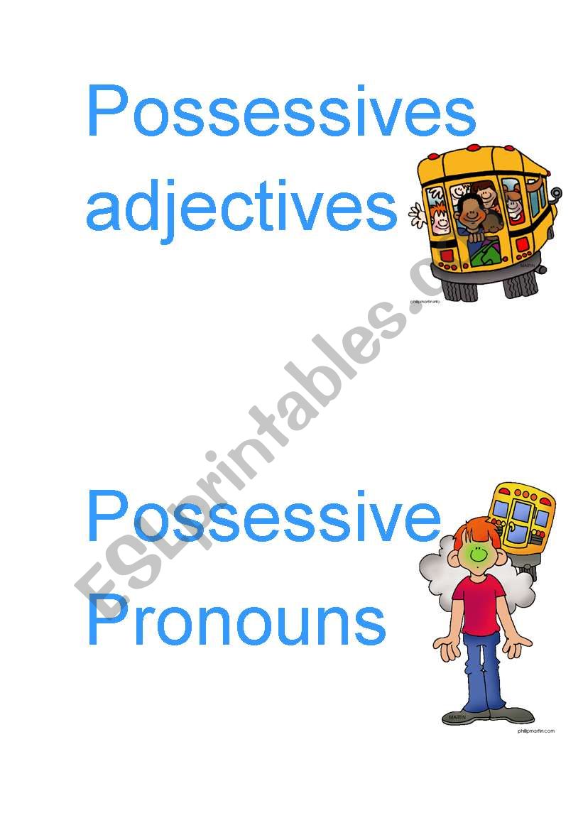 Possessives worksheet