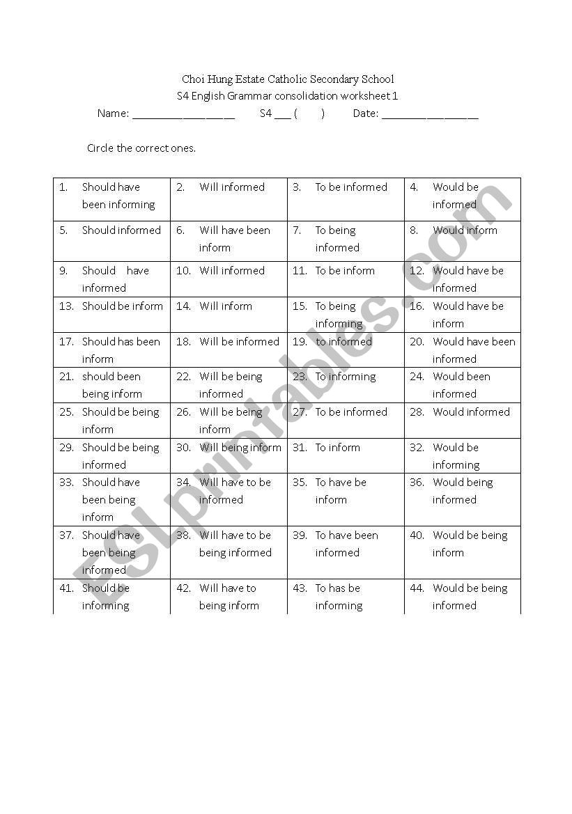 grammar colsolodation of present tense