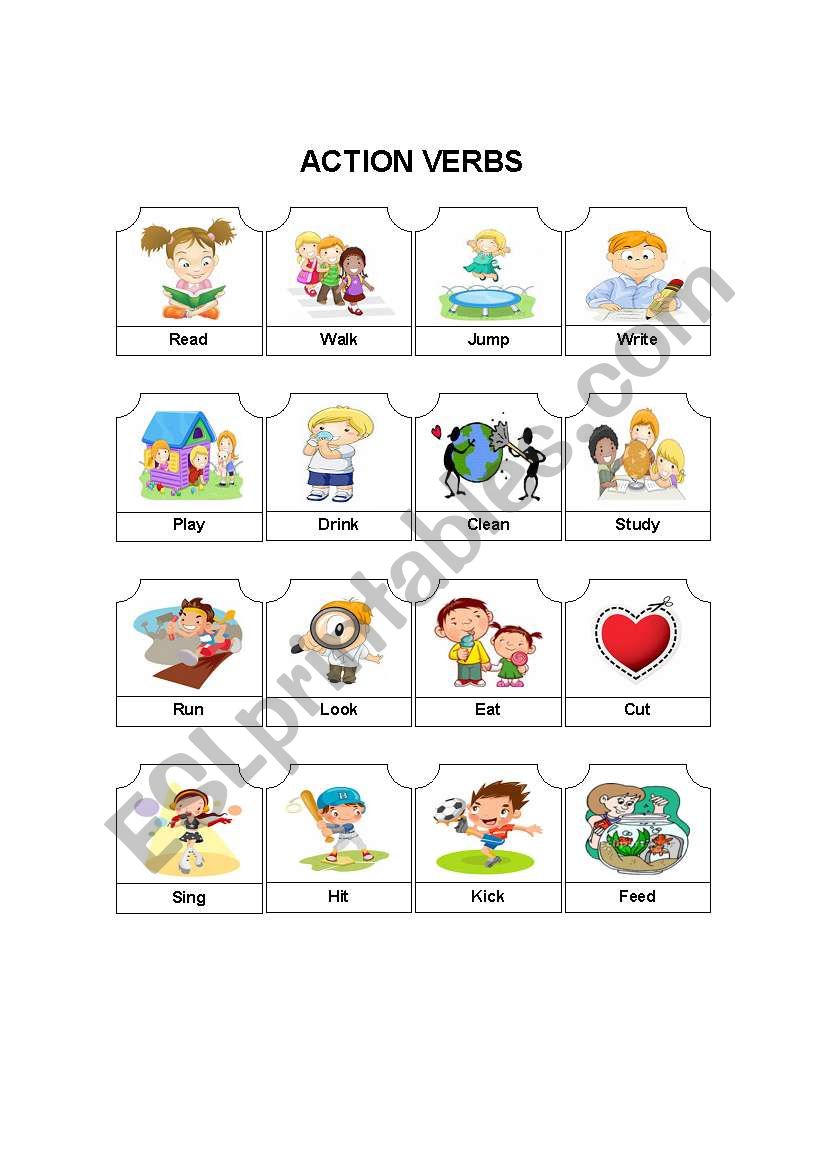 Action Verbs  worksheet