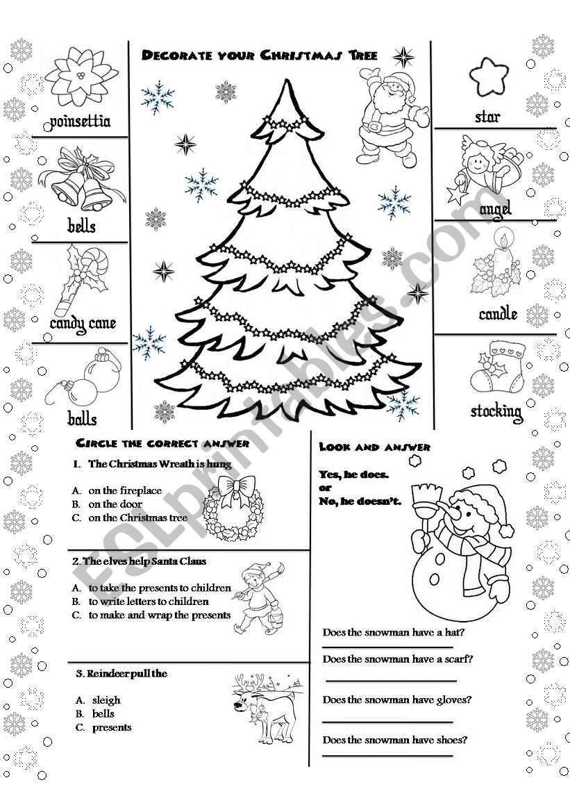 Christmas Activity  worksheet