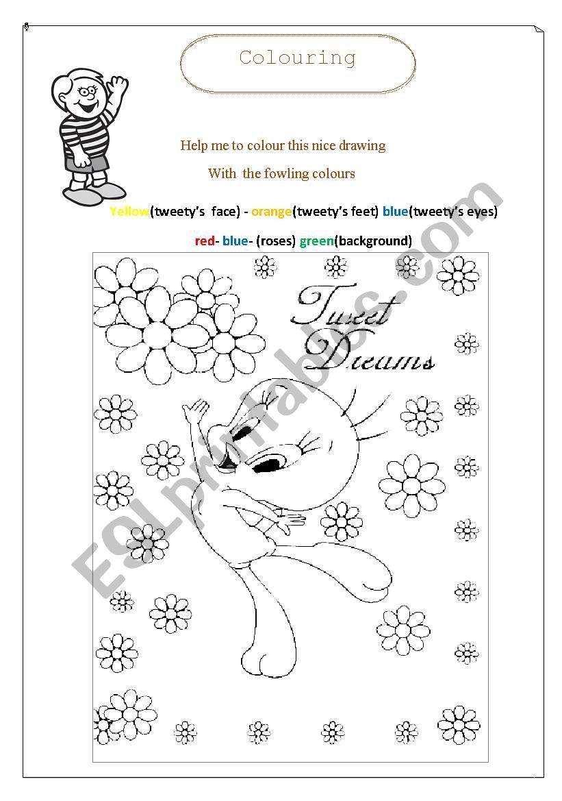 colouring worksheet