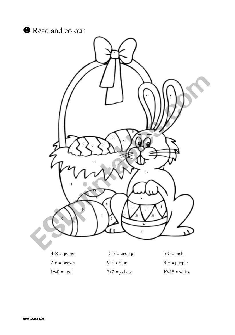 Easter Colouring worksheet