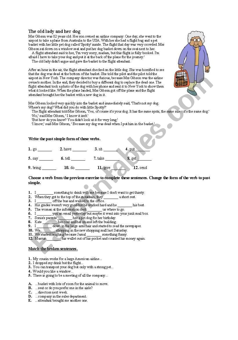 Anegdote- present simple worksheet