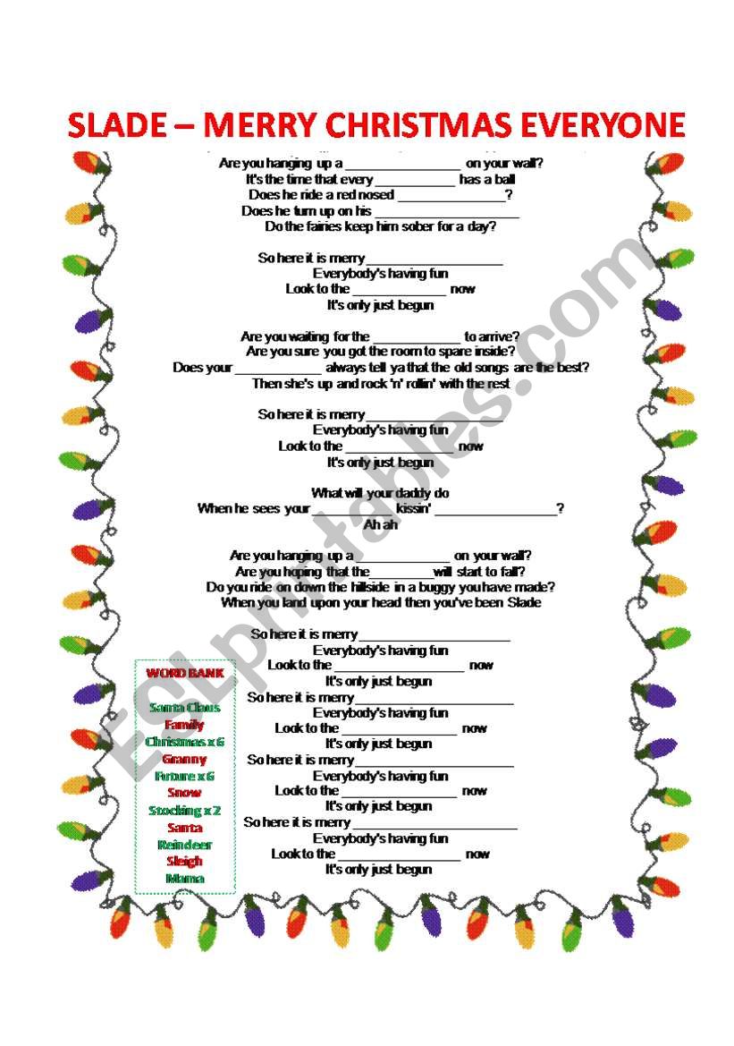 Merry Christmas Everyone - Slade. Listening