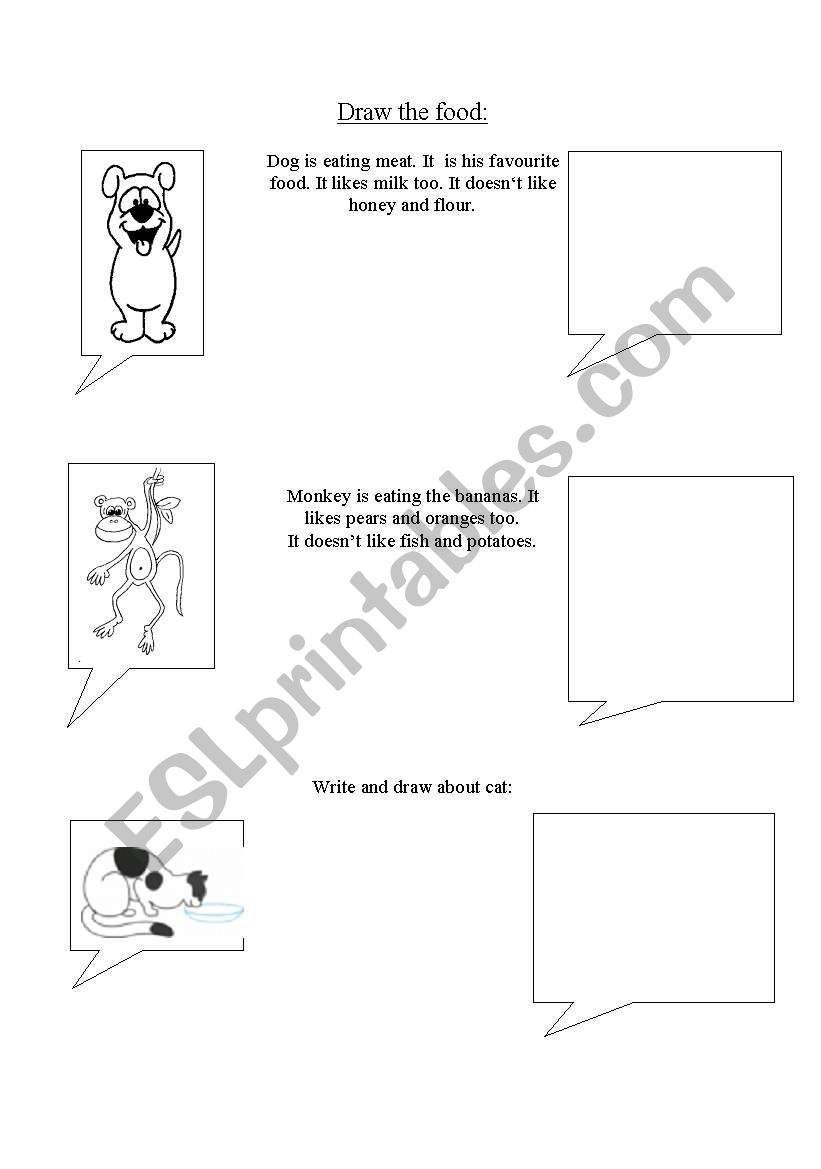 Read and draw worksheet