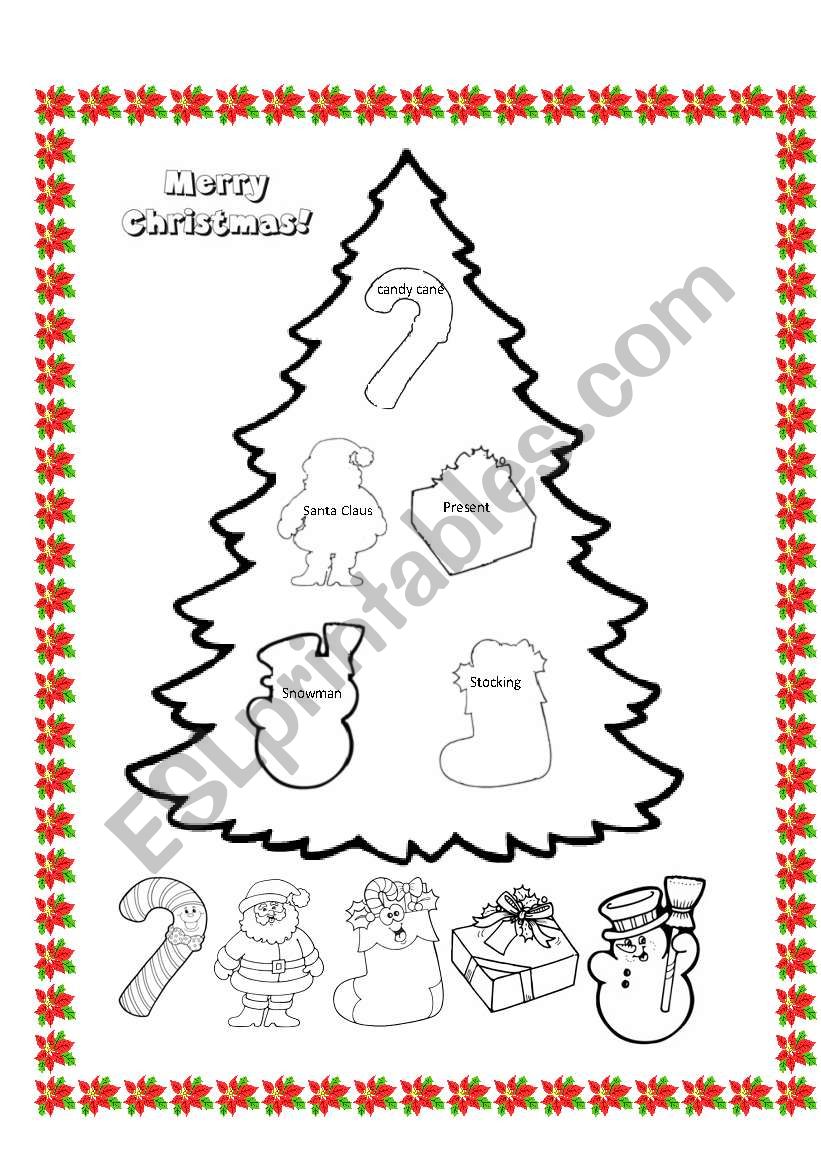 christmas tree worksheet