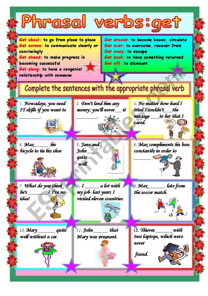 Phrasal Verbs: Get worksheet