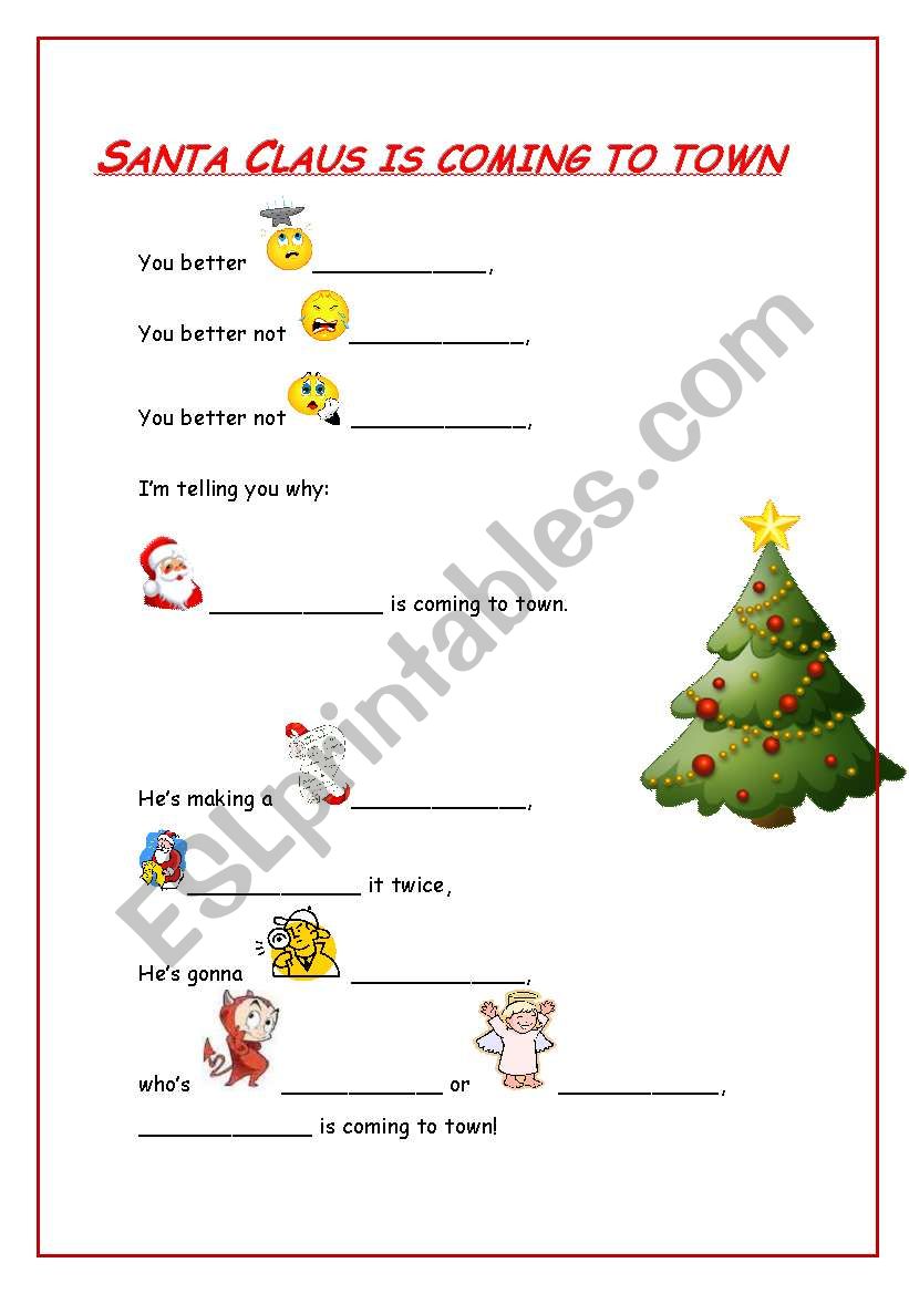 Chirstmas Carol worksheet