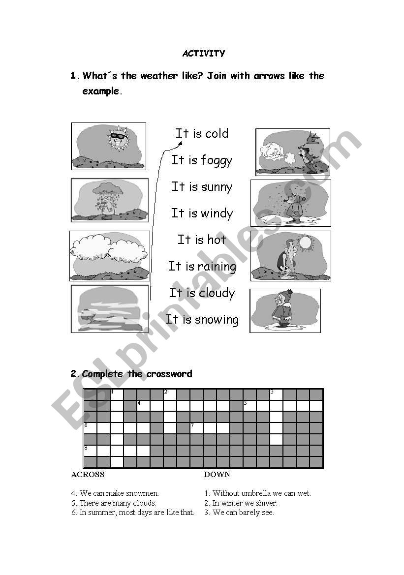 The weather worksheet