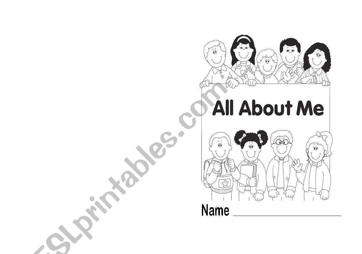 all about me booklet worksheet