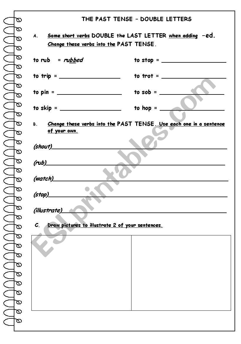 english-worksheets-the-past-tense-double-letters