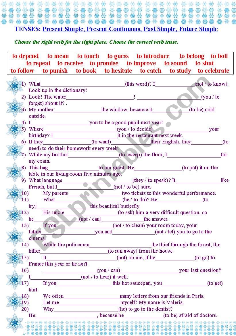 tenses-present-simple-present-continuous-past-simple-future-simple